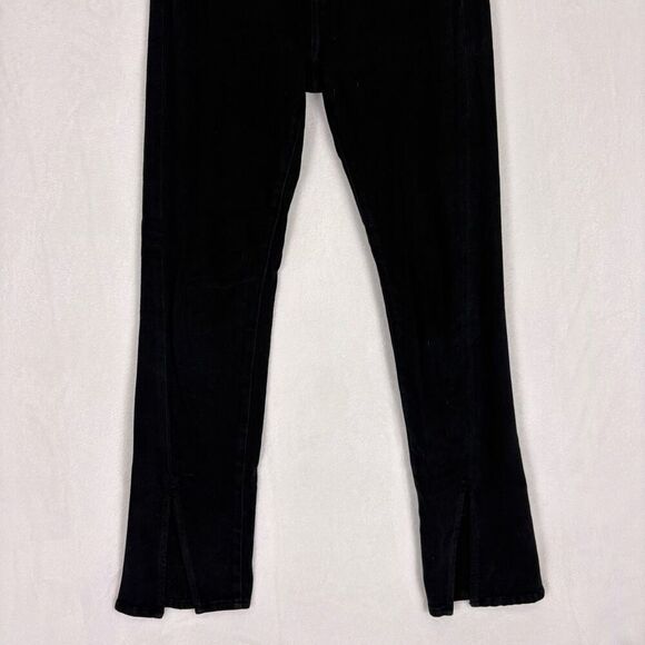 Pistola Revolve Black High Waisted Slit Front Bootcut Jeans Women's Size 25 - Picture 3 of 13